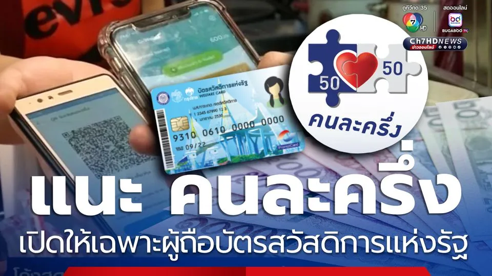 คนละครึ่งพลัส เปิดให้ใช้จ่ายวันแรกแล้ว